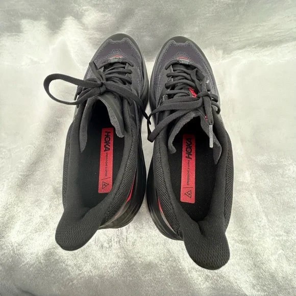 Hoka Womens Speedgoat 5 GTX Gore-Tex Spikes Shoes Size 9B Black Red - Picture 9 of 9